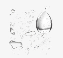 水宝透明水滴高清图片