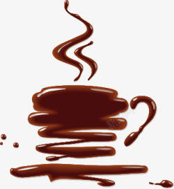 抽象咖啡抽象杯子矢量图高清图片