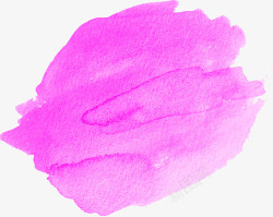 粉红色水彩涂鸦素材