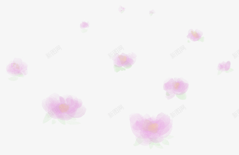 飘落的粉红色花蕾png免抠素材_新图网 https://ixintu.com 粉红色 花蕾 飘落