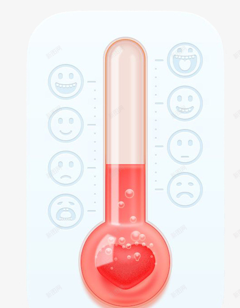 粉红色卡通温度图标png_新图网 https://ixintu.com 卡通图 图标 温度 温度计 湿度图标 粉红色图标 设计图