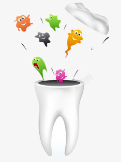 牙刷广告创意牙齿高清图片