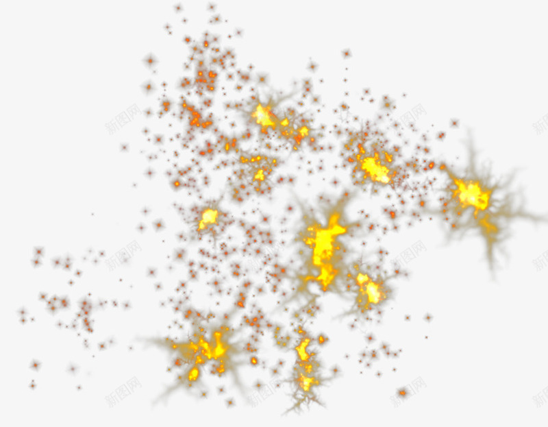 炫丽烟花效果png免抠素材_新图网 https://ixintu.com 效果 炫丽 烟花