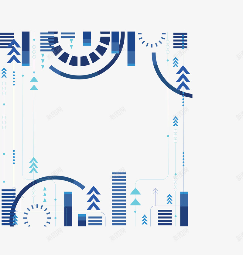 深蓝色科技感抽象花纹矢量图ai免抠素材_新图网 https://ixintu.com 抽象花纹 深蓝色 矢量png 科技感 科技花纹 蓝色花纹 矢量图