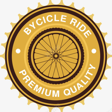 欧洲旧式自行车飞轮品牌图案图标图标