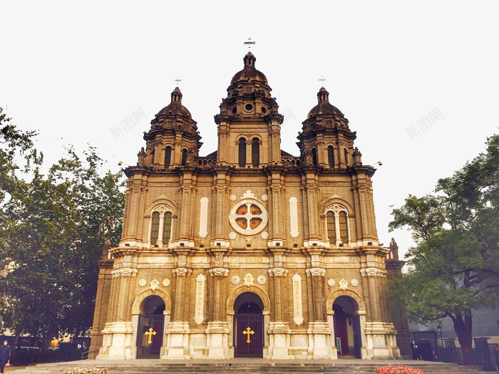欧洲教堂png免抠素材_新图网 https://ixintu.com 宗教建筑 建筑 异域风情 欧洲