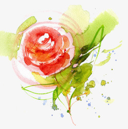水彩抽象艺术花卉图案素材