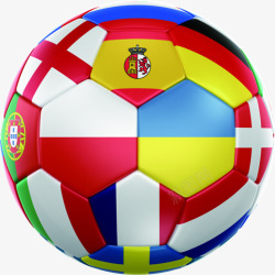 欧洲杯标志足球素材