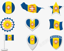 爱形葡萄牙欧洲景观海洋爱形徽章图标高清图片