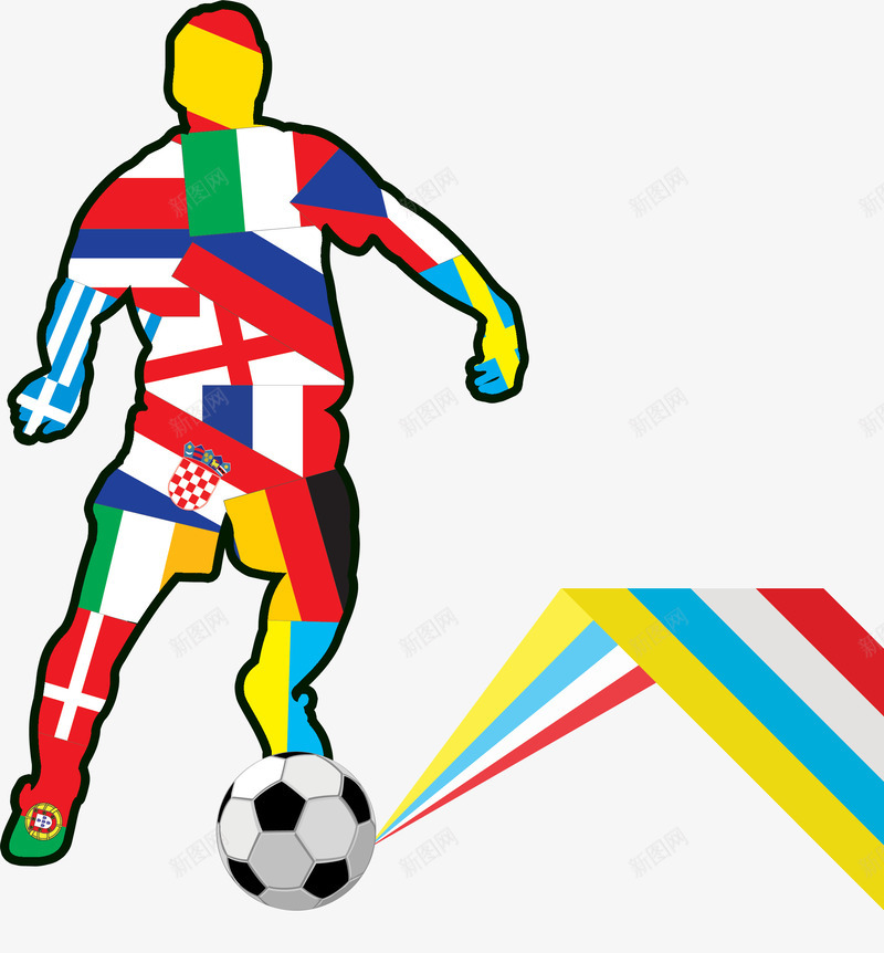 欧洲杯世界杯足球png免抠素材_新图网 https://ixintu.com 2016 2016欧洲杯 世界杯 人物 体育 彩色 欧洲杯 球 白色 红色 绿色 节日素材 蓝色 足球 运动 黄色