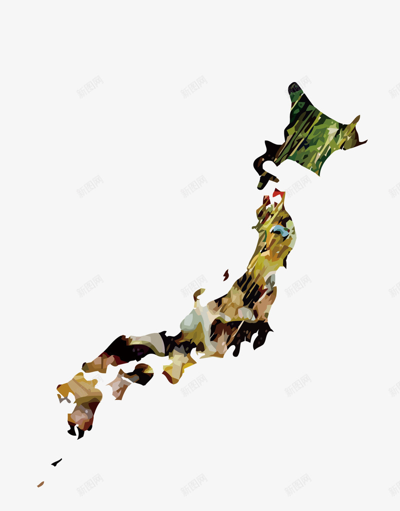日本地图png免抠素材_新图网 https://ixintu.com 地图 日本