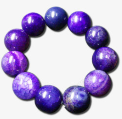 紫色水晶石质感手链素材