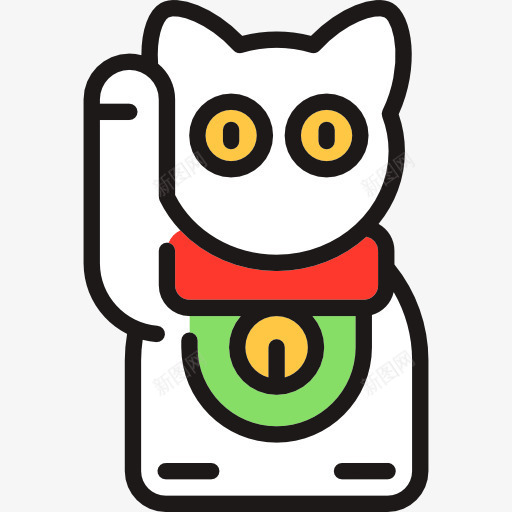 招财猫图标png_新图网 https://ixintu.com 招财猫 日本 玩具 财富