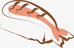 健康寿司手绘各种美味寿司素矢量图素材