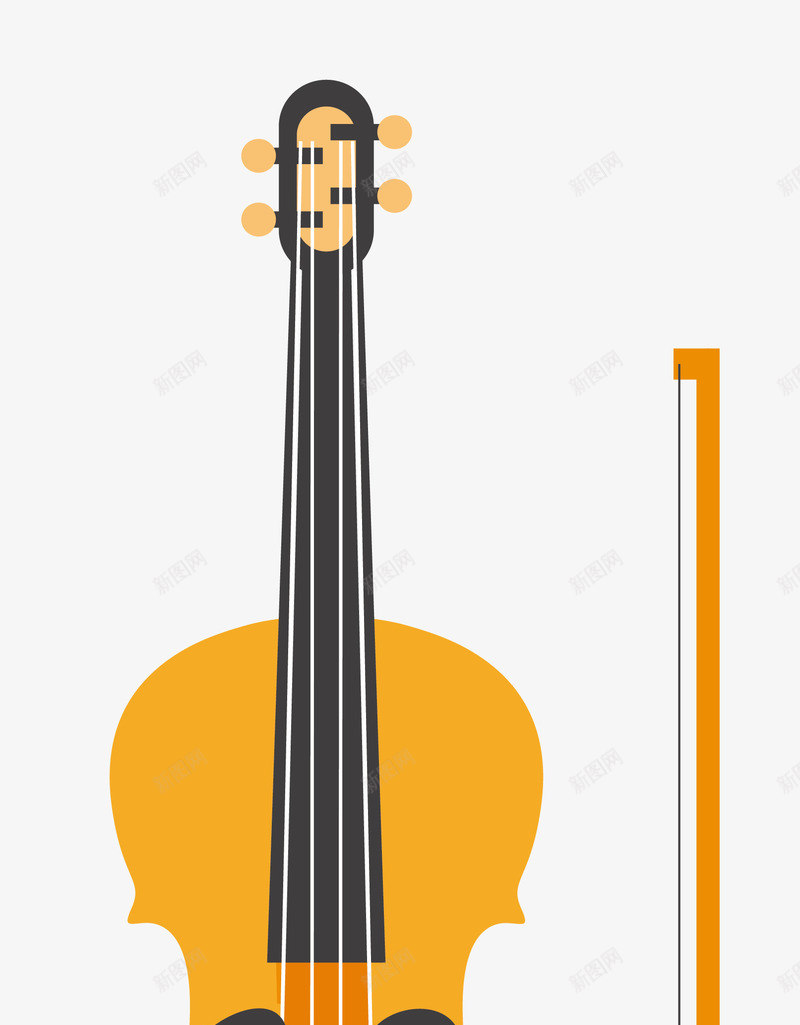 扁平化大提琴png免抠素材_新图网 https://ixintu.com 大提琴 扁平化 音乐器材