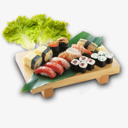 正面日本鳗鱼寿司日本料理高清图片