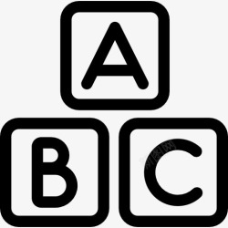 Abc立方体ABC法图标高清图片