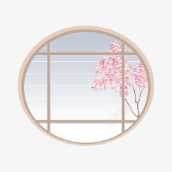 窗外风景素材