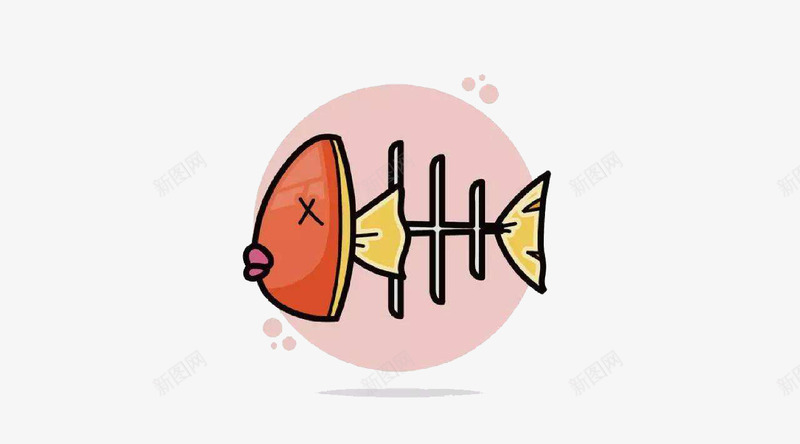 已经死亡的鱼图标png_新图网 https://ixintu.com 卡通手绘 卡通鱼骨头 图标 教育 装饰 鱼刺