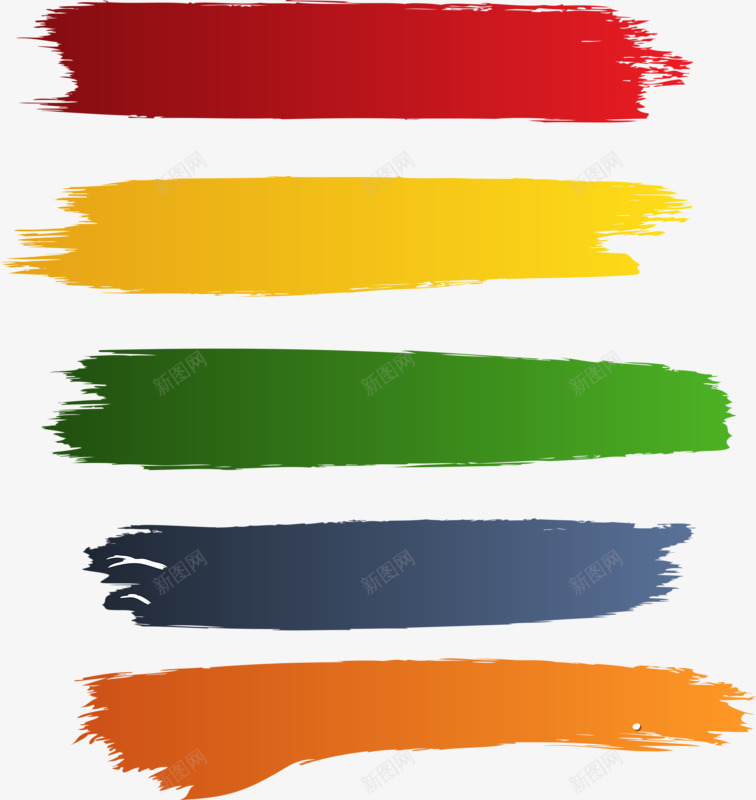 颜色png免抠素材_新图网 https://ixintu.com 彩色 手绘 条纹 素材 颜色