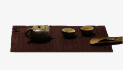茶壶垫日本茶道文化高清图片
