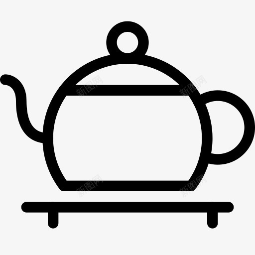 日本流线茶流线自由图标png_新图网 https://ixintu.com Japan streamline tea 日本 流线 茶