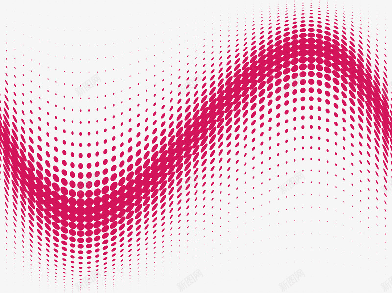 大波浪枚红色波点背景矢量图eps免抠素材_新图网 https://ixintu.com 扁平 抽象 枚红色 波浪 波点 矢量素材 矢量图