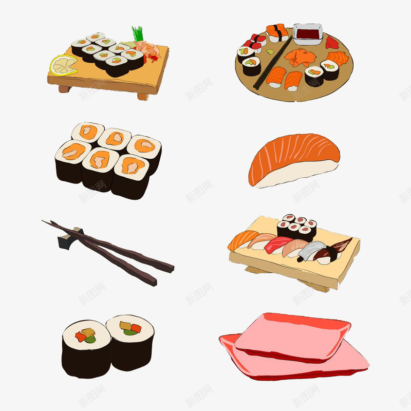 美味日本寿司图标png_新图网 https://ixintu.com 日本寿司 美食图标 餐饮美食