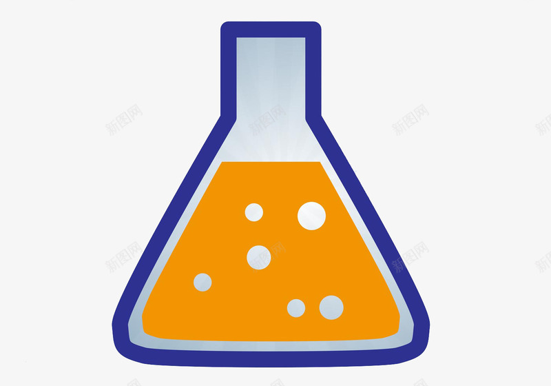 卡通化学用具png免抠素材_新图网 https://ixintu.com PH值 化学 彩色 教育 试验瓶