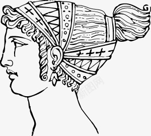 罗马人物头像图标png_新图网 https://ixintu.com 古罗马 手绘 欧洲文化 罗马人物头像