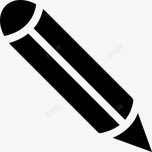 黑色墨水笔图标png_新图网 https://ixintu.com 写作 工具 拉深 教育 画 钢笔