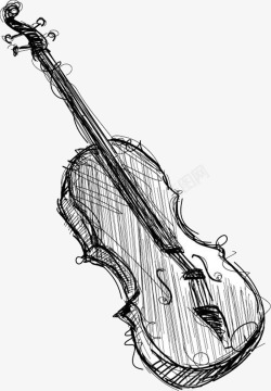 黑色小提琴素材