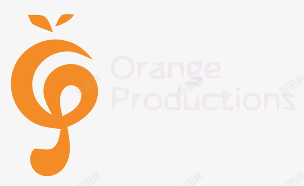 橙子皮与音乐符号适量图标图标