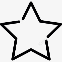 明星多边形星用线图标高清图片