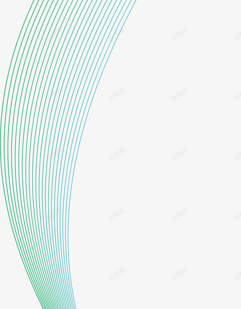 蓝色线条png免抠素材_新图网 https://ixintu.com 弯曲 弯曲线条 彩色 彩色线条 曲线 波动 波动曲线 线条 线条图