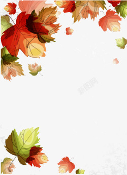 秋季枫叶矢量图素材