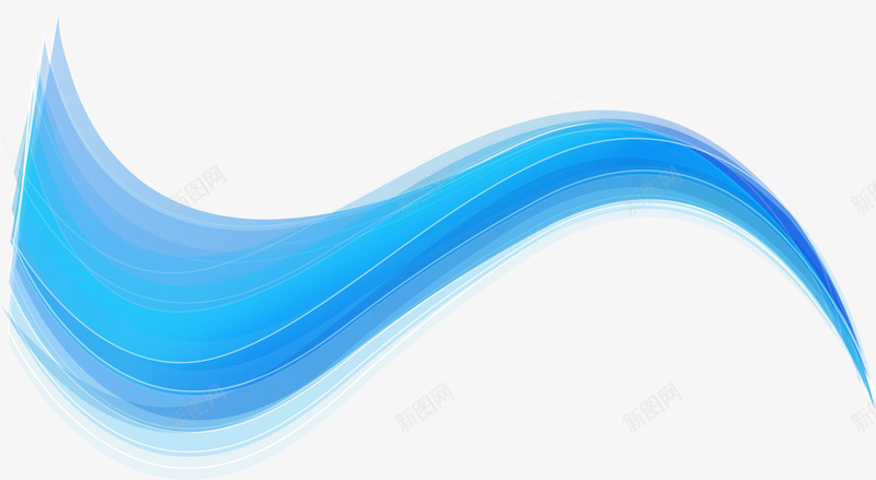 抽象蓝色波纹矢量图eps免抠素材_新图网 https://ixintu.com 抽象 波纹 矢量素材 科技 蓝色 矢量图