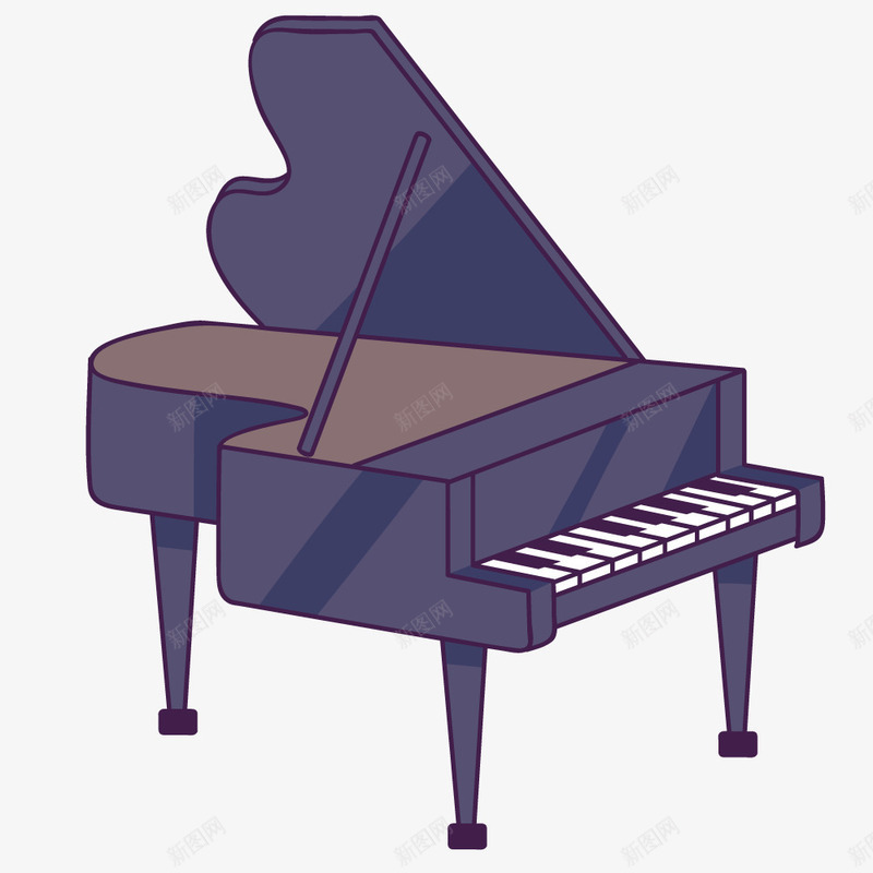 一架逼真的钢琴矢量图ai免抠素材_新图网 https://ixintu.com 乐器 写实 手绘 拟物化 矢量图 简笔画钢琴 钢琴 音乐