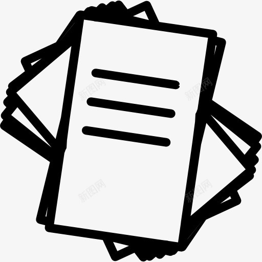 打印纸堆图标png_新图网 https://ixintu.com 教育 栈 版画 纸 纸堆 纸版画