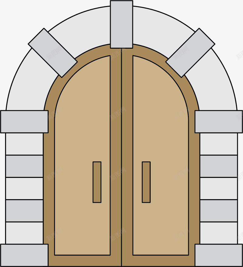 白色拱门矢量图ai免抠素材_新图网 https://ixintu.com 拱券 拱券石门 白色 白色拱门 矢量图 石头拱券 石拱 石拱门