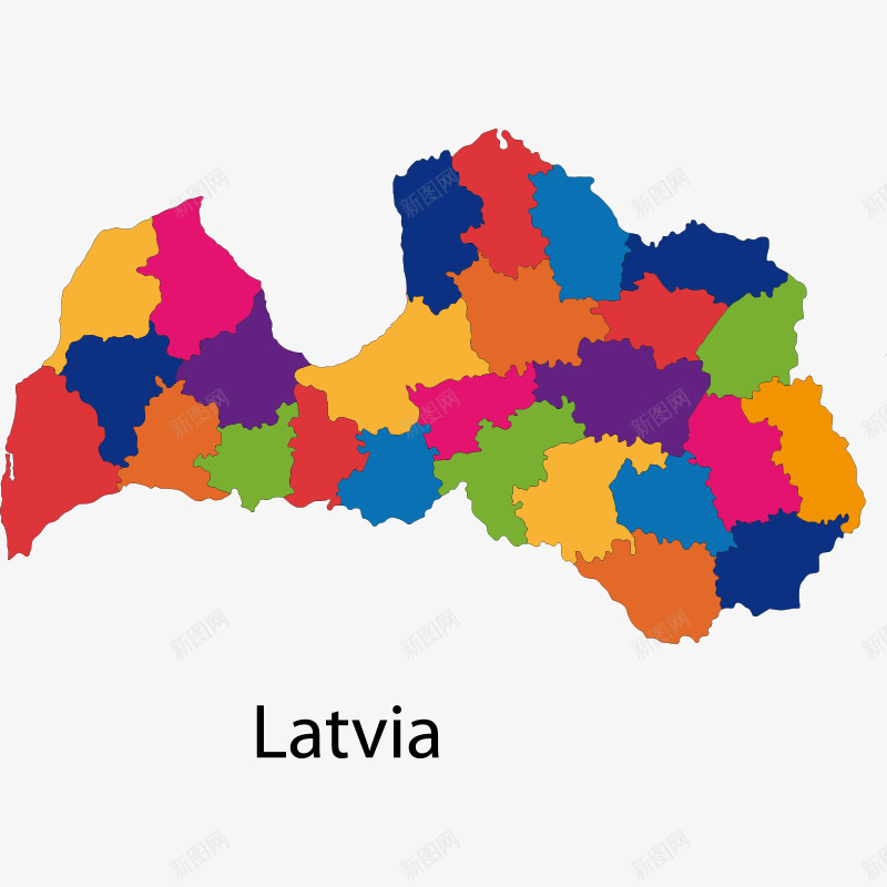 地图欧洲地图png免抠素材_新图网 https://ixintu.com Latvia 国家 国家地图 地图 地图元素 平面 彩色 插画 欧洲地图