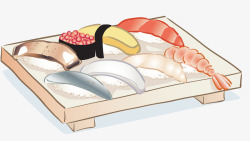 卡通寿司饭团素材