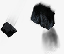 黑色漂浮石头游戏装饰png免抠素材_新图网 https://ixintu.com 游戏 漂浮 石头 装饰 黑色