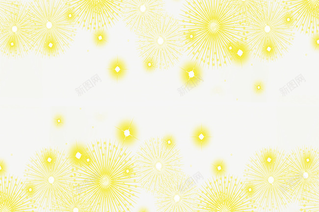 烟花psd免抠素材_新图网 https://ixintu.com 喜庆元素 简介烟花素材 黄色烟花