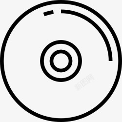 白色的cd播放器光盘图标高清图片