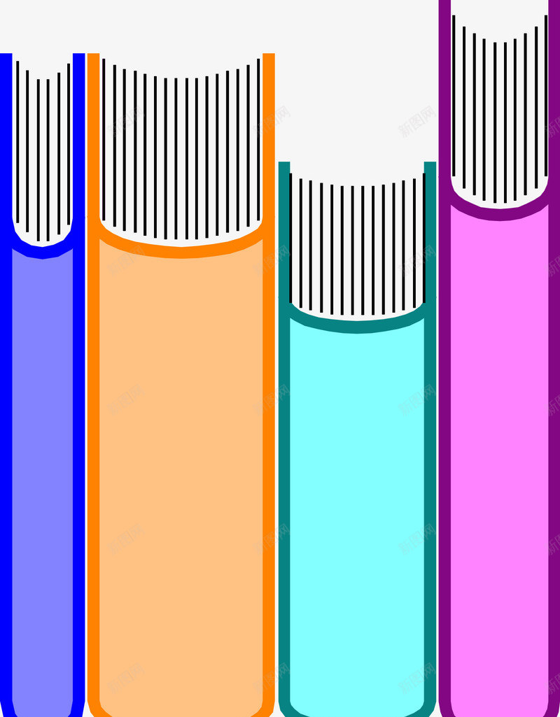 摆放整齐的书png免抠素材_新图网 https://ixintu.com 书籍 小说 库 教育 文学 研究书籍 课本