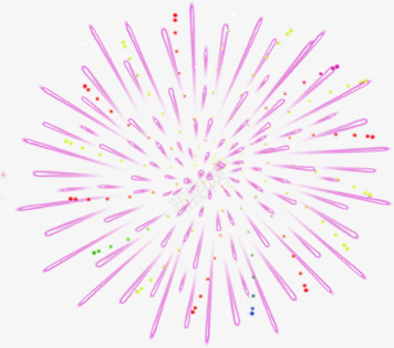 紫色卡通炫丽绽放烟花png免抠素材_新图网 https://ixintu.com 卡通 烟花 紫色 绽放
