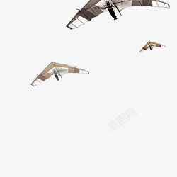 飞翔在空中滑翔伞高清图片