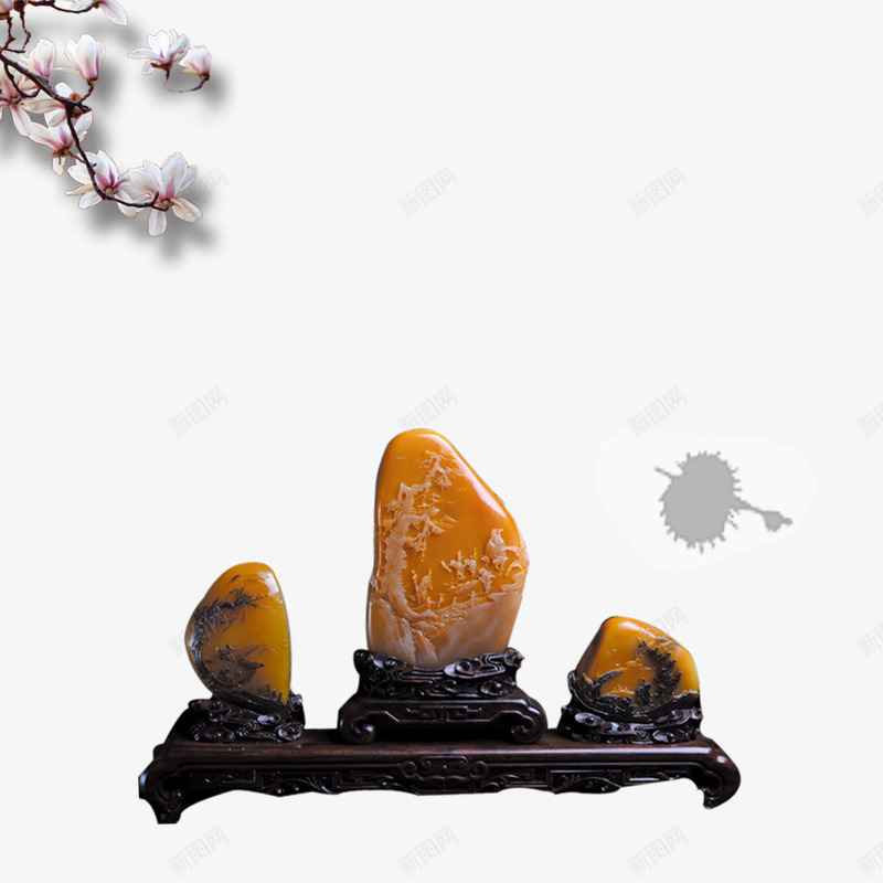 中国风psd免抠素材_新图网 https://ixintu.com 中国古代 中国风装饰 书房 书房拍摄 古代 石头 装饰