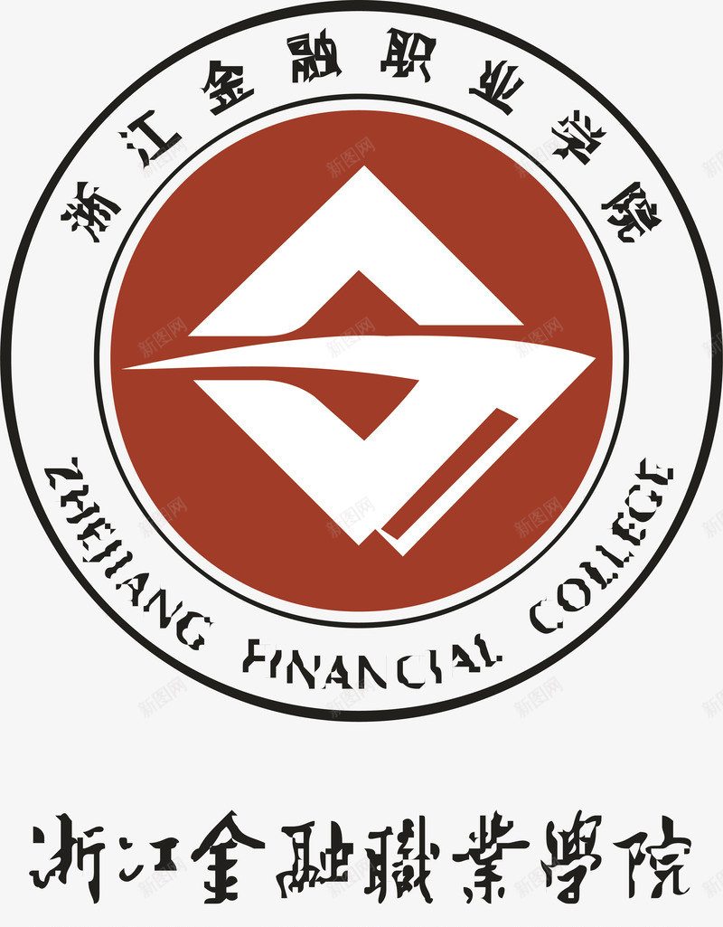 浙江金融職業學院logo矢量圖圖標